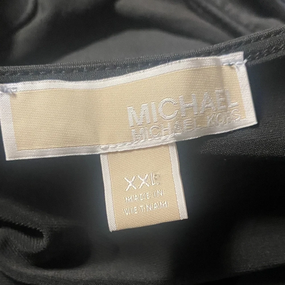 Michael Kors Black V-Neck Women Top